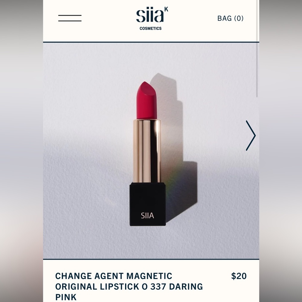 SIIA Change Agent Daring Pink Lipstick